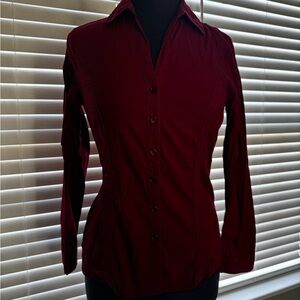 Papaya Deep Red Button-Down Shirt